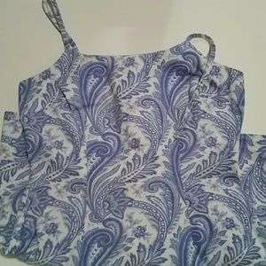 Paisley Print Spaghetti Strap Dress
